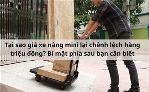 Tại sao giá xe nâng mini lại chênh lệch hàng triệu đồng? Bí mật phía sau bạn cần biết