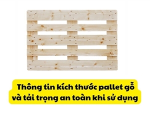  Thông tin kích thước pallet gỗ và tải trọng an toàn khi sử dụng