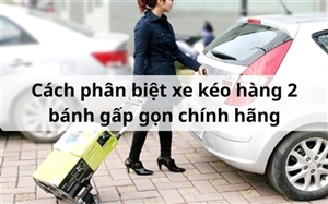 Cách phân biệt xe kéo hàng 2 bánh gấp gọn chính hãng