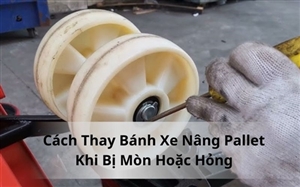 Cách Thay Bánh Xe Nâng Pallet Khi Bị Mòn Hoặc Hỏng