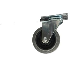 Bánh xe TPR xám chống tĩnh điện D100 xoay tròn Bánh xe TPR xám chống tĩnh điện D100 xoay tròn