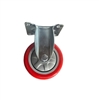 Bánh xe PU đỏ cốt nhựa D100 dẫn hướng