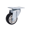 Bánh xe PVC thông hoa đen D100 xoay tròn Bánh xe PVC thông hoa đen D100 xoay tròn