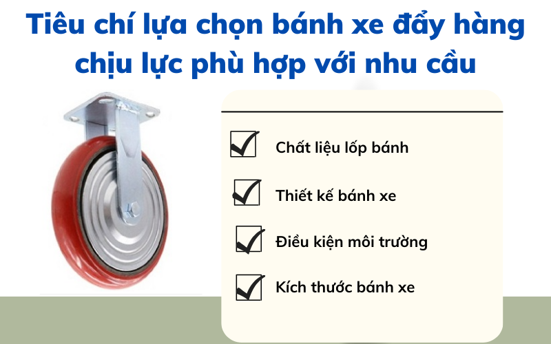 bánh xe đẩy hàng chịu lực